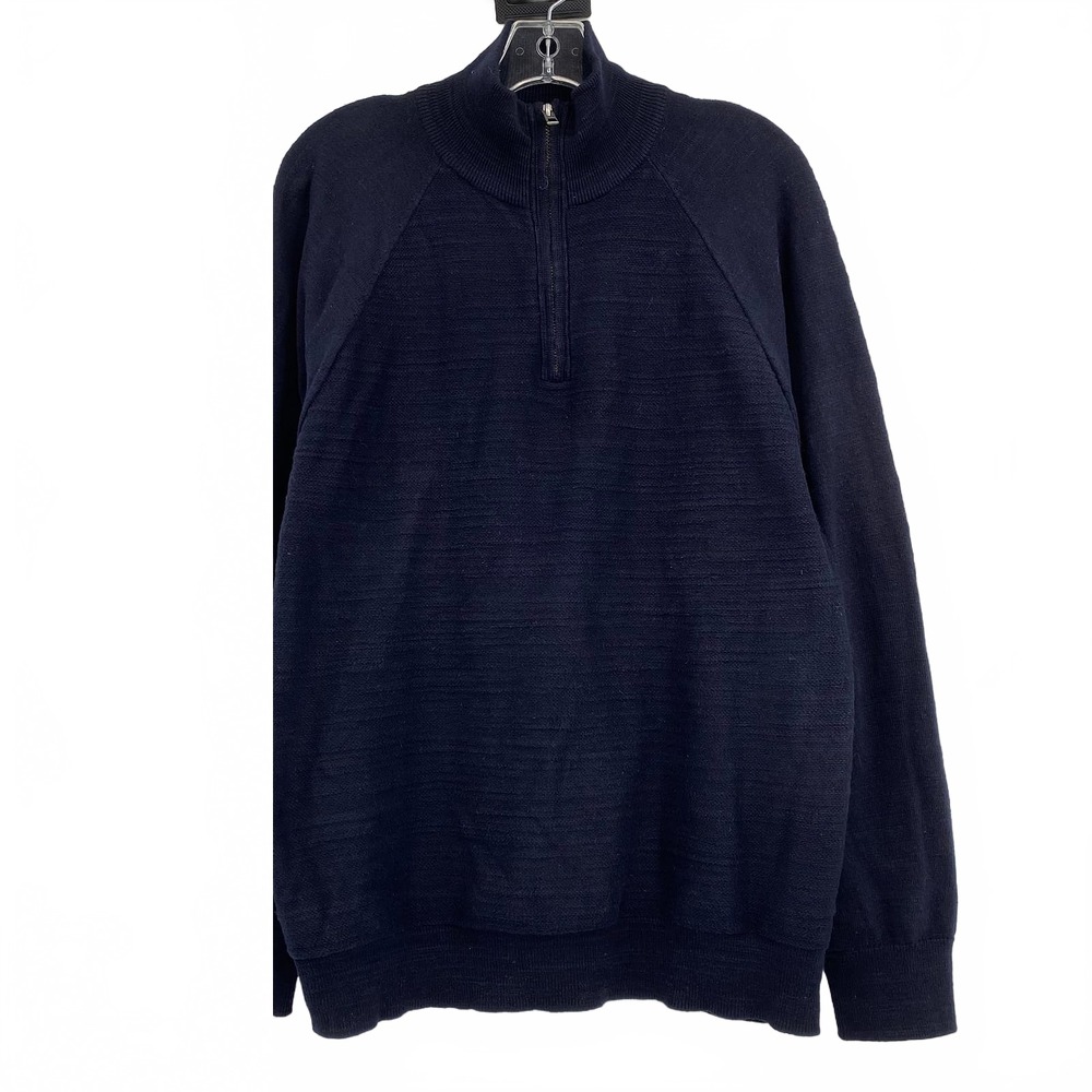 J. Crew Blue Quarter Zip Sweater | Mens M